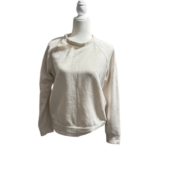 QUINCE Super Soft Fleece Crew in Off White Size Medium - Picture 1 of 5